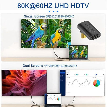 chenyang USB C Connector USB4 Type C 240W Power 40Gbps Data 8K Video Extension Connector Adapter 90 Degree UP Down Angled