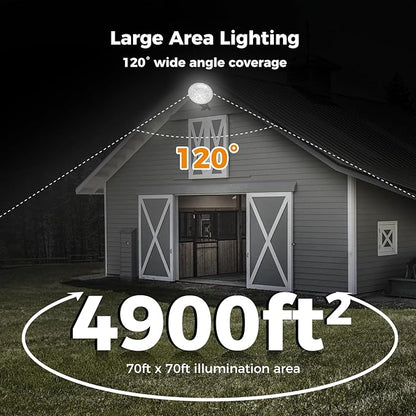 AIKVSXER 200W LED Barn Light 30000LM Dusk to Dawn LED Outdoor Area Security Light with Photocell IP66 Waterproof 6500K Daylight for Yard Street Farm Garden Garage 18 Pack