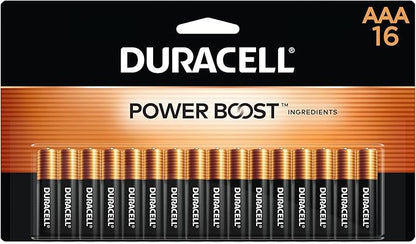 Duracell Coppertop AAA Batteries with Power Boost Ingredients, 16 Count Pack Triple A Battery with Long-lasting Power, Alkaline AAA Battery for Household and Office Devices