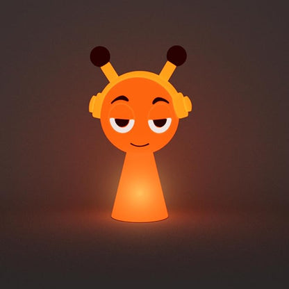 FlyPigInk Tap Night Light for Kids, Cute Ambient Lamp with 2 Brightness Levels, Eye-Caring Warm White LED, Rechargeable Nursery Light with Type-C Fast Charging, Durable Blow-Molded Design