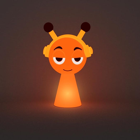 FlyPigInk Tap Night Light for Kids, Cute Ambient Lamp with 2 Brightness Levels, Eye-Caring Warm White LED, Rechargeable Nursery Light with Type-C Fast Charging, Durable Blow-Molded Design