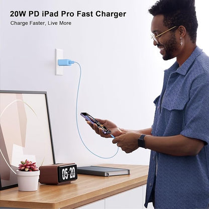Matsusho iPhone 16 15 Charger Fast Charging 10 FT, 2 Pack 20W USB C Wall Charger with 10FT Type C to C Fast Charging Cable for iPhone 16/16 Plus/16 Pro/16 Pro Max/15/15 Pro/15 Pro Max/15 Plus, Blue