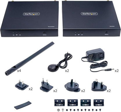 StarTech.com Wireless HDMI Extender, 4K 60Hz, Transmitter and Receiver Kit, Up to 165ft (50m), No Line-of-Sight Required