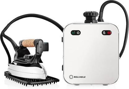 Reliable 4100IS Professional Steam Iron Station with Eco Mode, 120V, 4 Safety System, 2.2L Boiler Stainless Steel Boiler, 2.2M Steam Hose Made with Aluminum Soleplate Iron, Made in Italy