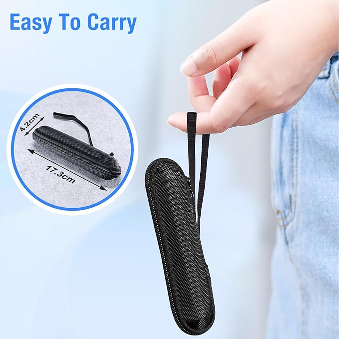 NinjajoyOX Presentation Clicker with Case, Wireless Presenter for PowerPoint Slide with Hyperlink & Volume Control, Presentation Remote Clicker for Mac/Computer/Laptop, Google Slide/PPT/Keynote
