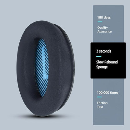 Fabric Comfort -Wzsipod Ear Pads for Bose QuietComfort 35/Qc35ii Headphones, Compatible with QC45 QC25 QC35 QC15 & More Series, Replacement Exclusive Styles, S3