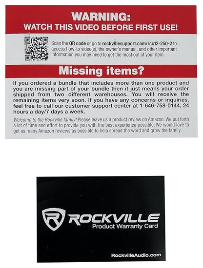 Rockville RCC12-250-2 12 AWG 250ft CCA Speaker Wire, CL2 Rated, 70V Compatible, In-Wall/Ceiling, Flexible Jacket, High Strand Count, for Home Theater and Commercial Audio