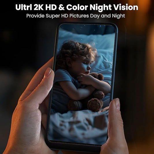 2025 Upgraded 2K Security Cameras Wireless Outdoor, Free Cloud Storage, 1-6 Months Battery Life, Waterproof, 2-Way Talk, AI Motion Detection Spotlight Siren Alarm Cameras for Home Security