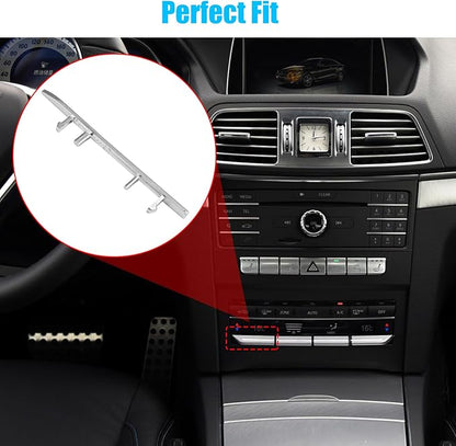 Jaronx Compatible with Mercedes Benz AC Button Trim E Class W212, Temperature Climate Control Button Sliver Chrome Trim for E Class W212 E63 AMG E250 E350 E400 E550 2010-2017(Matte)