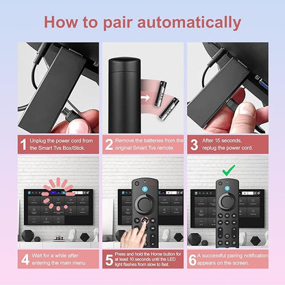 Replacement Remote for All FireSeries,Remote for TV Stick (HD, 4K, 4K Max, Lite),TV Cube,Remote for Hisense,TCL,Insignia,3rd Gen,Omni,QLED Smart TVs with Voice