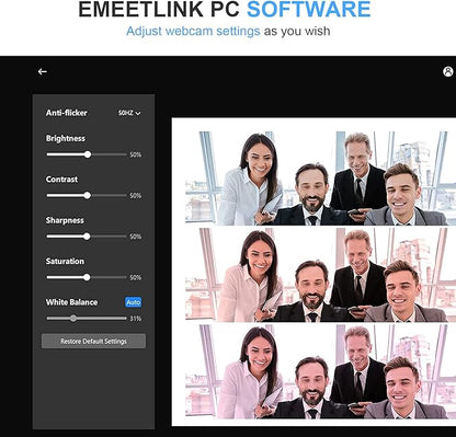 EMEET 1080P Webcam with Microphone, C960 Web Camera, 2 Mics Streaming Webcam, 90°FOV Computer Camera, Plug and Play USB Web Cam for Online Calling/Conferencing, Zoom/Teams/Facetime/YouTube, Laptop/PC