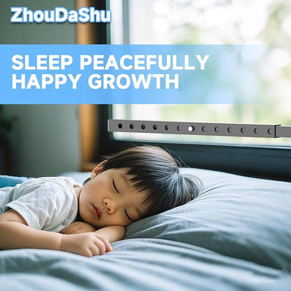 ZhouDaShu Adjustable Window Security Bars, Window Bars Security Inside Vertical, Window Bar Lock Prevent Burglary, Window Safety Bars for Children, Window Stick Extends from 16.3-29.3 In(Black -1 pcs)