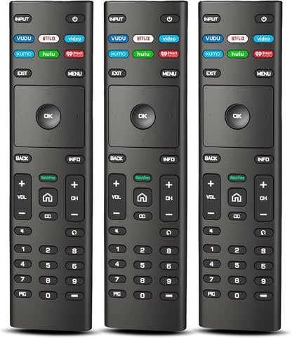 (Pack of 3) Replacement Remote Control for VIZIO Smart TV, Compatible with D/E/M/P/V/PX Series
