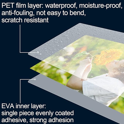 HERKKA 200 Pack Laminating Sheets, Holds 8.5 x 11 Inch Sheets, 3 Mil Clear Thermal Laminating Pouches 9 x 11.5 Inch Lamination Sheet Paper for Laminator, Round Corner Letter Size