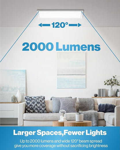 Sunco 2 Pack 1x2 LED Flat Panel Lights, Dual Selectable CCT 3500K/4000K/5000K & Selectable Wattage 16W/18W/20W, 2000 LM, Dimmable Triac, Back-Lit Drop Ceiling Troffer Replacement Light - ETL, FCC