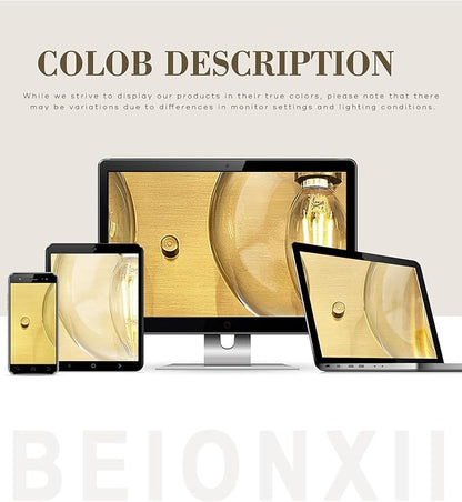 Beionxii 4-Light Bathroom Vanity Light Fixtures, 3 Light Brushed Gold Bathroom Light Fixtures with Clear Glass Shade, Modern Wall Sconces Lighting Over Mirror, Living Room, Hallway, BX-VL03BG-4CG