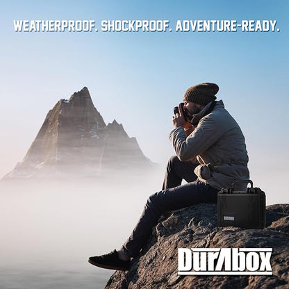 All Weather Hard Case 10 x 9 x 5” - TSA Approved Hard Shell Travel Case with Customizable Foam for Cameras, Lenses, Electronics and Other Gear