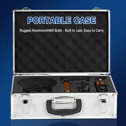Underground Water Leak Detector Water Leak Detection Device Water Pipe Leak Detector with Digital Display & Adjustable 4 Gears Frequency for Pool Pipe, Fire Pipe, Floor Heating Pipe