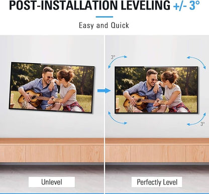 Mounting Dream TV Wall Mount for Most 32-65 Inch TV, Full Motion TV Mount with Dual Arms, Wall Mount Bracket with Swivel and Tilt, Fits 16", 18", 24" Studs, Max VESA 400x400mm, 99 LBS, MD2380-24K