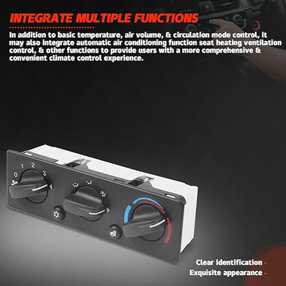 A/C Control Panel Compatible with Peterbilt 2008-2015 Air Control Module HVAC Temperature Control Module Q21-6012