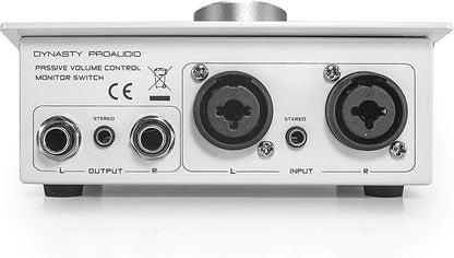 DYNASTY PROAUDIO PMC-1 Premium Passive Stereo Monitor Volume Controller With Large Volume Knob For Extremely Precise Level Adjustments