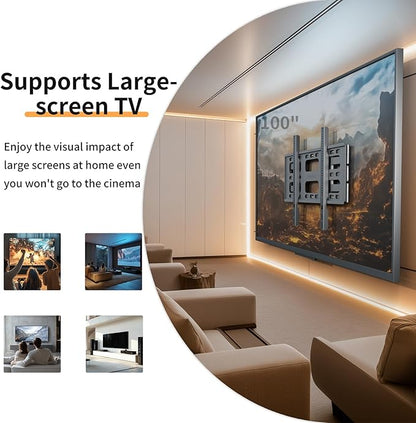 unho Heavy TV Wall Mount for 55 65 75 85 86 95 98 100 Inch TVs up to 264 lbs, Wall Mount tv Bracket Full Motion Max VESA 800 x 600mm,LED LCD Flat Panel Universal tv Mount Stand