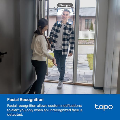 Tapo 4K Pan/Tilt Indoor Security Camera for Baby Monitor, Dog Camera w/Motion Detect and Track, 360° View, Color Night Vision, SD/Cloud Storage, Works w/Alexa, Google, and Bixby RoomCam 4K