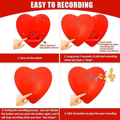 Voice Recorder, XLW 16min USB Downloadable, Recordable Sound Chips Module for Stuffed Animals,Personal Voice Message for Mother's Day Christmas Plush Toy, DIY Creative Presents for Boys, Girls-2P.