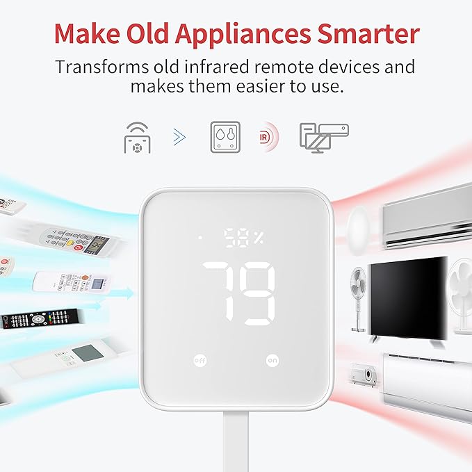 SwitchBot Blind Tilt Automatic Blind Opener 3-Pack & Hub 2- Smart Motorized Blinds with Bluetooth/IR Remote Control, WiFi Thermometer Hygrometer, Light Sensor, Work with Alexa, Google Home, HomeKit