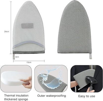 Garment Steamer Rack & Garment Ironing Glove for Steaming Clothes, Clothes Steam Rack, Adjustable StandingGarment Hanger Handled Mini Ironing Board, Hanging Steamer Ironing (Gloves + Clothes rack)