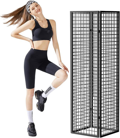 DEMEGA Grid Wall Panels Foldable Gridwall Panel Display Stand Art Show Display Panels for Vendor Events Craft Shows Merch Display