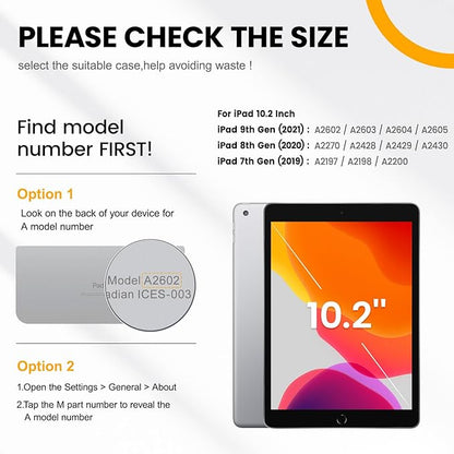 Timecity Case for iPad 9th/ 8th/ 7th Generation 10.2 inch - Heavy Duty Protective Cover with Screen Protector, Rotating Stand, Shoulder Strap & Pencil Holder | Kids-Friendly (Green)