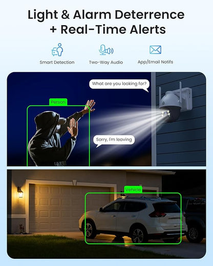 AKINGUAR No WiFi Security Camera with 4G LTE SIM Card, Wireless Outdoor Cellular Security Camera, 2K Color Night Vision, Solar Powered, 360° Live View, PIR Motion Sensor, Pecfect for Farm & RV