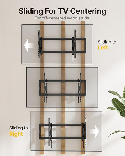 monTEK Heavy Duty Tilting TV Wall Mount for 55–105" Large TVs up to 200 lbs – Low Profile, Universal Fit, Tilt & Swivel Adjustment, 6.8" Extension, Max VESA 1000x600mm, Fits 16"/18"/24"/32" Studs