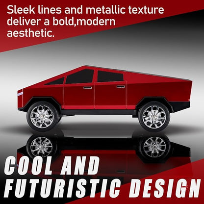 WSTER Portable Car Model Bluetooth Speaker with HD Stereo Sound, TWS Dual Pairing, LED Display, Truck-Style Wireless Speaker for Home, Office, Gaming & Collectible Display (RED)