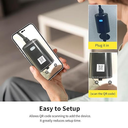 Minoston Matter Outdoor Smart Plug WiFi Heavy Duty Plug-in Outlet IP65 Waterproof, Compatible with Alexa Apple Home SmartThings Google Home, Smart Life, Remote Control, 15Amp Black (MP22M)