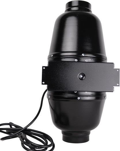 VENTS-US TT Silent M 125-5" Inline Duct Fan Includes Two-Speed Switch with Thermal Overload Protection – UV Resistant, Quiet Operation, up to 188 CFM