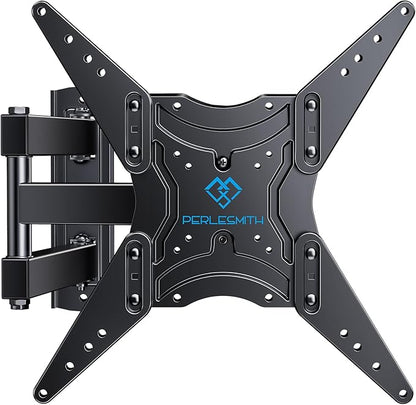 PERLESMITH Full Motion TV Wall Mount for 26-60 Inch TVs, TV Mount with Articulating Arms Swivels Tilt Extension - Wall Mount TV Brackets VESA 400x400 Fits LED LCD OLED 4K TVs Up to 77 lbs