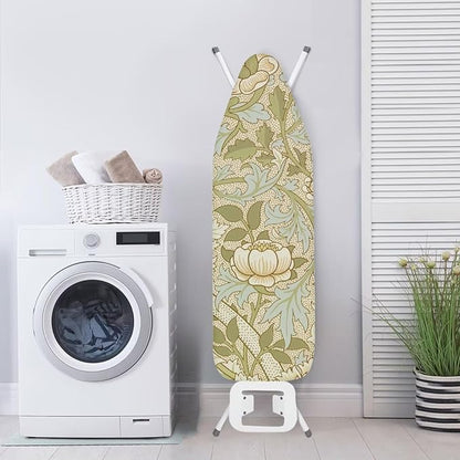 ZCFYGDX William Morris Prints Ironing Board Cover Easy Install St&ard Size with Elastic Edge 3 Bottom Nylon Buckle Straps Breathable Ironing Decor Suitable for Wide Ironing Board House Decor Size-XL