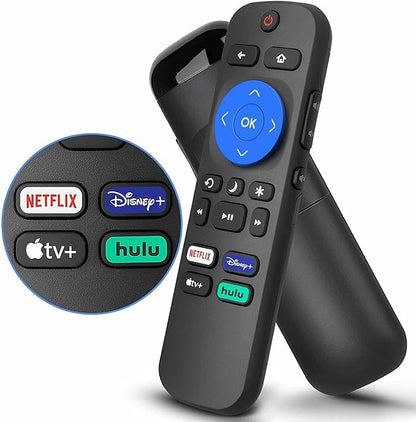 Replaced Remote for All Roku TV only, NOT Compatible with Any Roku Stick, Roku Streaming Stick, Roku Box.