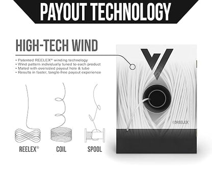 Voltive 16/4 Speaker Wire, in-Wall CL3 & Direct Burial, White, 500ft - 16AWG, 4 Conductors, Stranded Oxygen-Free Copper, UL Listed - V-1211-6