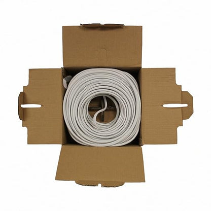 NavePoint 250ft in Wall Audio Speaker Cable Wire CL2 12/2 AWG Gauge 2 Conductor Bulk White