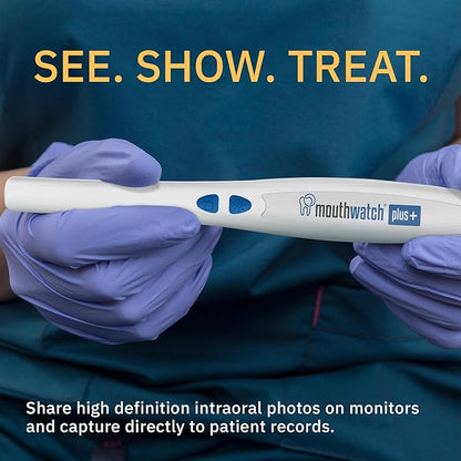 True 1080p HD Intraoral Camera, Show and Capture High-Resolution Images and Video in Over a Billion Color Shades. Seamless Integration with 50+ Dental Imaging Suites Guaranteed.