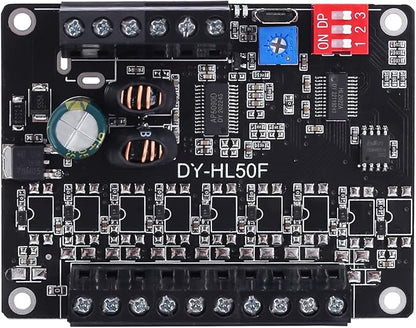 60W Voice Playback Module, PEMENOL DC 9-24V High Power Music Player Mp3 Trigger Amplifier 64Mbit Flash Storage Sound Board Support Sound and Light Alarm Present Electronics DIY