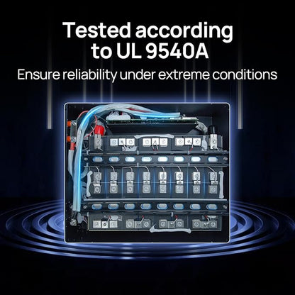 ECO-WORTHY Home Power Station Backup Power,20480Wh LiFePO4 Battery Support Communication,Bluetooth and WiFi,AC 5000W Inverter,Battery Monitor,for Home Backup,Emergency,Solar System Components