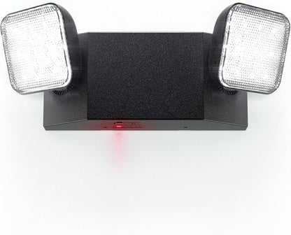 Sunco Emergency Light LED Fixture with Lights Battery Backup [Luces De Emergencia], Fire Resistant (UL 94V-0), 120-277V, Wall Mount, Hard Wired, Black UL