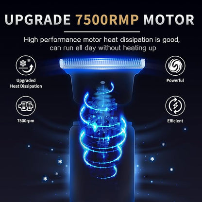 Ufree Professional Beard Trimmer for Men, Zero Gapped T-Blade Hair Clipper & Mustache Trimmer Kit with LCD Display, Precision Edgers for Haircut & Grooming, Barber-Grade Electric Shaver, Gifts for Men
