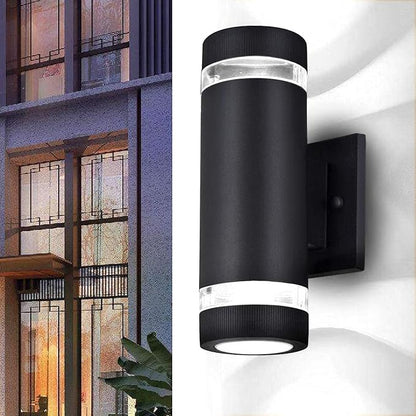 rosykite Outdoor Wall Sconce Lights,Dusk to Dawn Outdoor Exterior Lighting - ETL Listed,Modern Outside Patio Light Fixture Wall Mount Design - Up Down Light Fixture White 6000k for Front Door, Porch