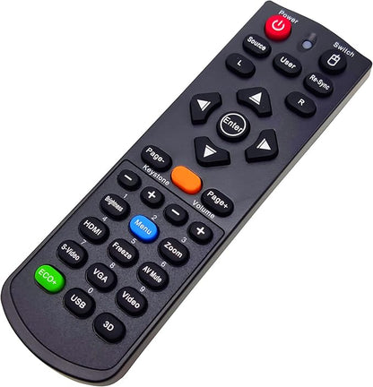 INTECHING Projector Remote Control for Optoma EW556, EX555, EX556, TW556-3D, TW635-3D, TX635-3D, W304M, W306ST, W401, W501, X304M, X306ST, X401, X501, ZW210ST, ZW212ST, ZX210ST, ZX212ST