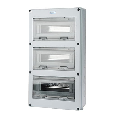 MOLLOM 36 Way Circuit Breaker MCB Distribution Protection Box with DIN Rail, IP65 Waterproof,for Indoor and Outdoor